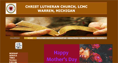 Desktop Screenshot of christlutheranchurchwarren.org
